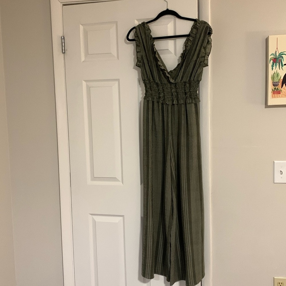 Chiffon green romper